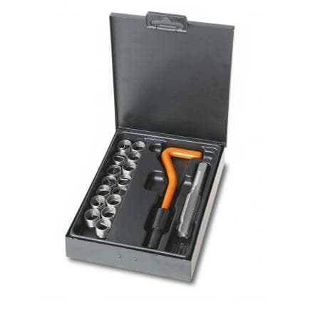 BETA 004370100 - Kit de réparation des filetages endommagés de bougies M14x1,25 mm