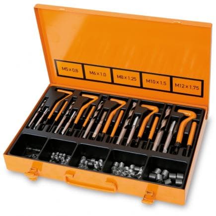 BETA 004370550 - Kit de réparation des filetages endommagés M5-M6-M8-M10-M12