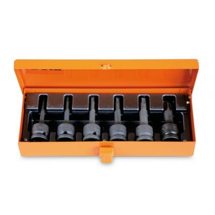 BETA 007200483 - Jeu de 6 douilles à chocs 1/2" pour vis à tête Torx®