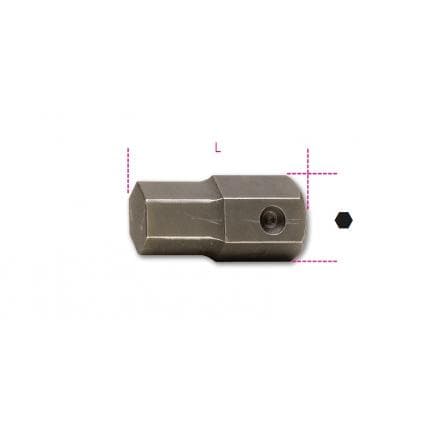 BETA 007270219 - Embout à chocs pour vis 6 pans creux avec entraînement 22 mm (lot muliple)