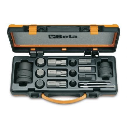 BETA 007270900 - Set de 12 embouts à impact et 4 accessoires
