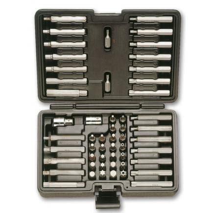 BETA 008670901 - Jeu de 52 embouts avec entraînement hexagonal de 10 mm et 2 accessoires