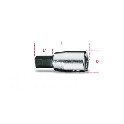 BETA 009000502 - Douille tournevis pour vis 6 pans creux 1/4" (lot muliple)