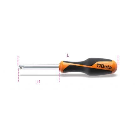 BETA 009000834 - Poignée emmanchée carré mâle 1/4" (lot muliple)