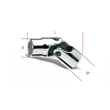 BETA 009100262 - Douille 12 pans à cardan 3/8" (lot muliple)