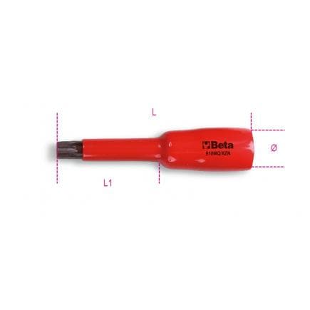 BETA 009100658 - Douille tournevis pour vis XZN® 1000V.
