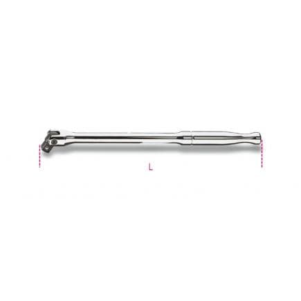 BETA 009200845 - Poignée articulée carré mâle 1/2" avec manche métallique (lot muliple)