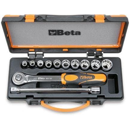 BETA 009200919 - Jeu de 10 douilles 12 pans et 2 accessoires