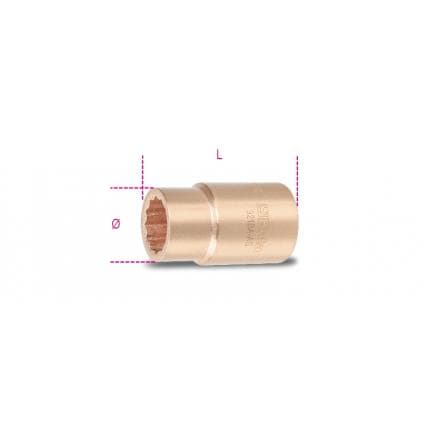 BETA 009210958 - Douille 12 pans antidéflagrante 1/2"