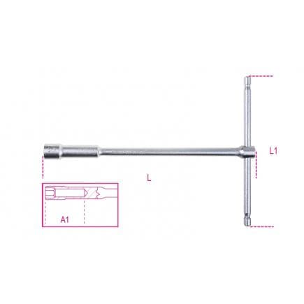 BETA 009490008 - Clé à béquille avec douille profonde 6 pans (lot muliple)