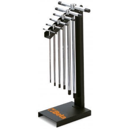 BETA 009510696 - Jeu de 6 clés mâles 6 pans en T avec support