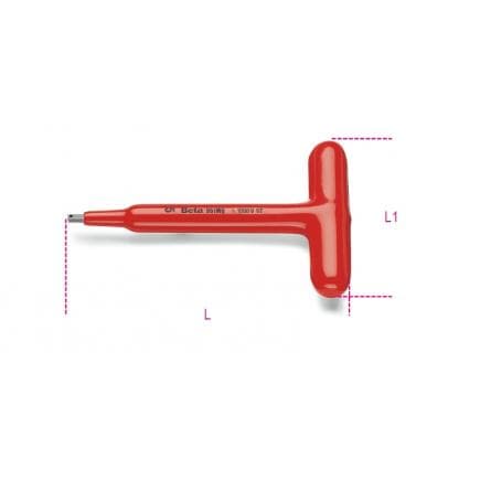 BETA 009510703 - Clé mâle 6 pans en T 1000V