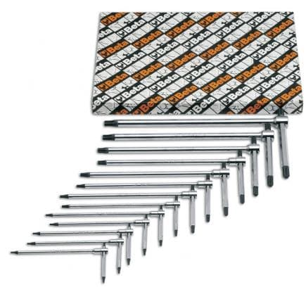 BETA 009510863 - Jeu de 13 clés mâles coudées pour vis Torx®