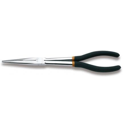 BETA 010090008 - Pince extra-longue à becs demi-ronds striés branches gainées avec double couche de PVC antidérapant (lot muliple)