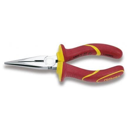BETA 011660096 - 1000V Pince à becs demi-ronds longs striés