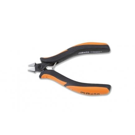 BETA 011860101 - Pince coupante diagonale de précision à becs effilés avec dégagement coupe à ras branches gainées confort bi-matières (lot muliple)