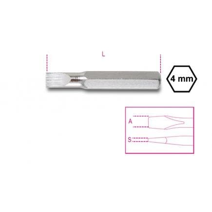 BETA 012560002 - Embout pour vis à fente (lot muliple)