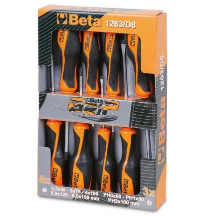 BETA 012630008 - Jeu de 8 tournevis
