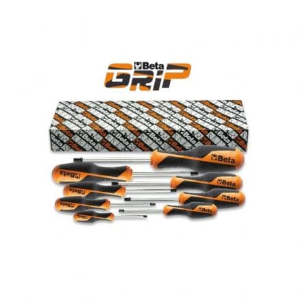 BETA 012650308 - Jeu de 8 clés mâles emmanchées pour vis 6 pans
