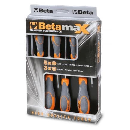 BETA 012930403 - Jeu de 8 tournevis