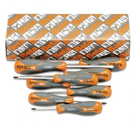 BETA 012980308 - Jeu de 8 tournevis pour vis Tamper Resistant Torx®