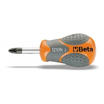 BETA 012990021 - Tournevis à lame courte pour vis Pozidriv®-Supadriv® (lot muliple)