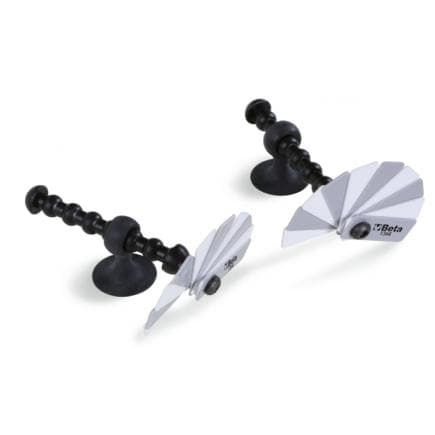 BETA 013440010 - Paire de jauges d'épaisseur pour carrossiers à 10 lames avec ventouse de fixation