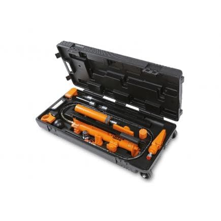 BETA 013650013 - Coffret vérin carrossier 10 tonnes sur roulettes pour travaux de redressement de châssis et de carrosserie