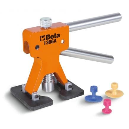 BETA 013660200 - Kit de débosselage avec jeu de 19 ventouses en plastique