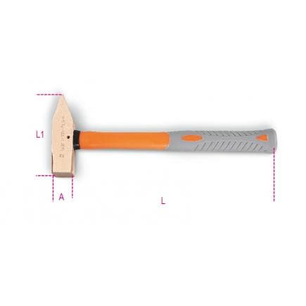 BETA 013700815 - Marteau de mécanicien antidéflagrant, manche en fibre