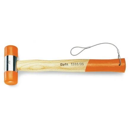 BETA 013904035 - Maillet à embouts nylon, manche en bois, H-SAFE