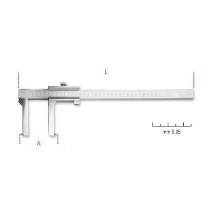 BETA 016500060 - Pied à coulisse pour tambour de frein avec précision au 1/20e