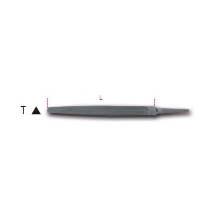 BETA 017180023 - Lime triangulaire demi-douce, sans manche (lot muliple)