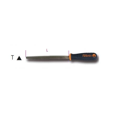 BETA 017190023 - Lime triangulaire demi-douce, avec manche (lot muliple)