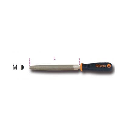 BETA 017190197 - Lime demi-ronde grossière, avec manche (lot muliple)