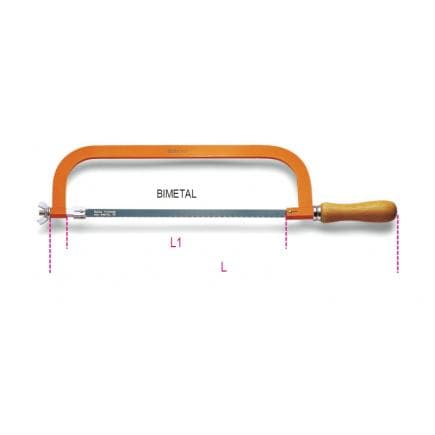 BETA 017270001 - Monture de scie à métaux type soudeur avec lame (lot muliple)