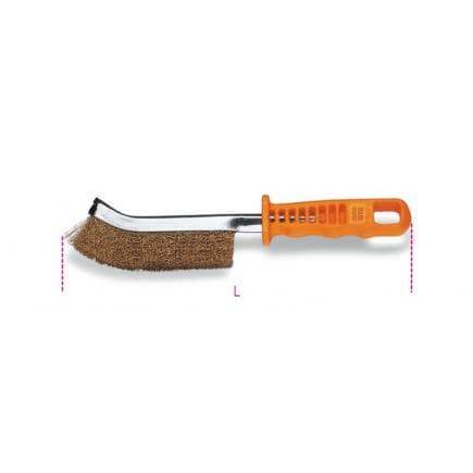 BETA 017370010 - Brosse métallique en fils d'acier cuivré, ø fil 0,3 mm (lot muliple)