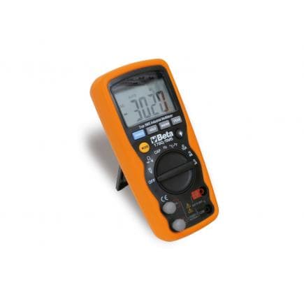 BETA 017600020 - Multimètre digital industriel précis et solide, dans étui protecteur comoulé de 6mm avec caoutchouc externe antiglisse et antichoc