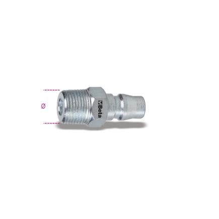 BETA 019160406 - Embout rapide, profil Asiatique filetage mâle embout conique BSPT