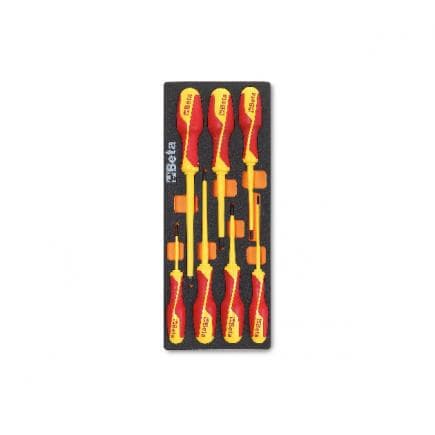 BETA 024500226 - Plateau thermoformé souple avec tournevis isolés 1000V (7 pcs.)