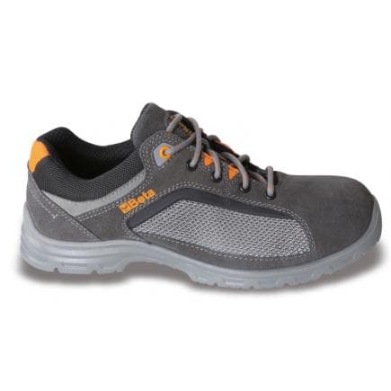 BETA 072130042 - Chaussure basse en croûte de velours avec inserts en maille à ventilation élevée, S1P SRC