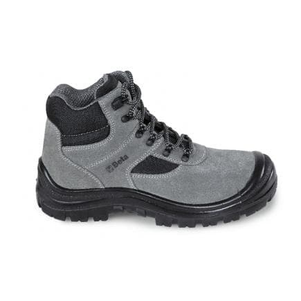 BETA 072490244 - Chaussure montante en croûte de velours à délaçage rapide, avec inserts en nylon et couvre-embout renforcé en polyuréthane, S1P...
