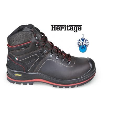 BETA 072940746 - Chaussures hautes en cuir pleine fleur huilé hydrofuge avec bande de roulement en caoutchouc VIBRAM®, S3 HRO HI CI WR SRC