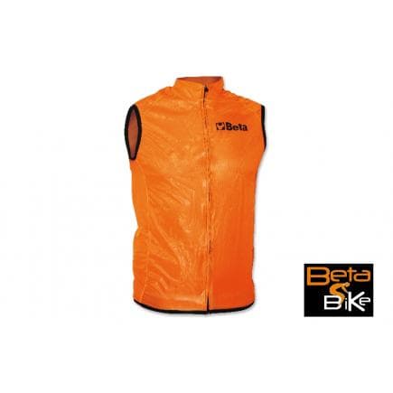 BETA 095420072 - Gilet coupe-vent en tissu respirant avec fermeture éclair longue