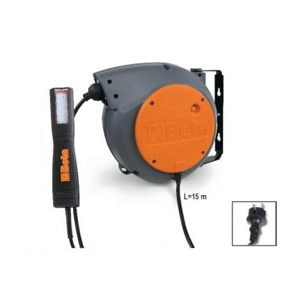 BETA 018420821 - Enrouleur de câble automatique avec lampe d’inspection LED 100-240Vac