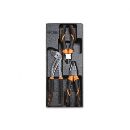 BETA 024240157 - Plateau thermoformé rigide avec pinces et cutters BM (3 pcs.)