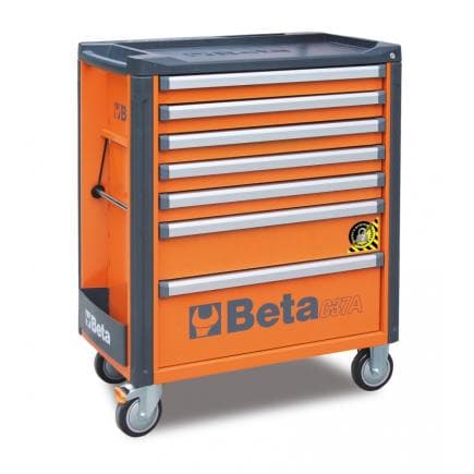 BETA 037000273 - Servante mobile d'atelier à 7 tiroirs avec système anti-basculement
