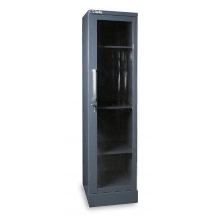 BETA 055000421 - Armoire en tôle à 1 porte transparente en polycarbonate pour ameublement atelier RSC55