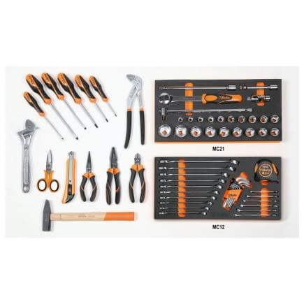 BETA 059411002 - Composition de 64 outils pour la maintenance générale en plateaux mousse compacte