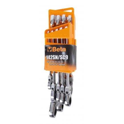 BETA 001420259 - Ratelier de 9 clés mixtes à cliquet articulé